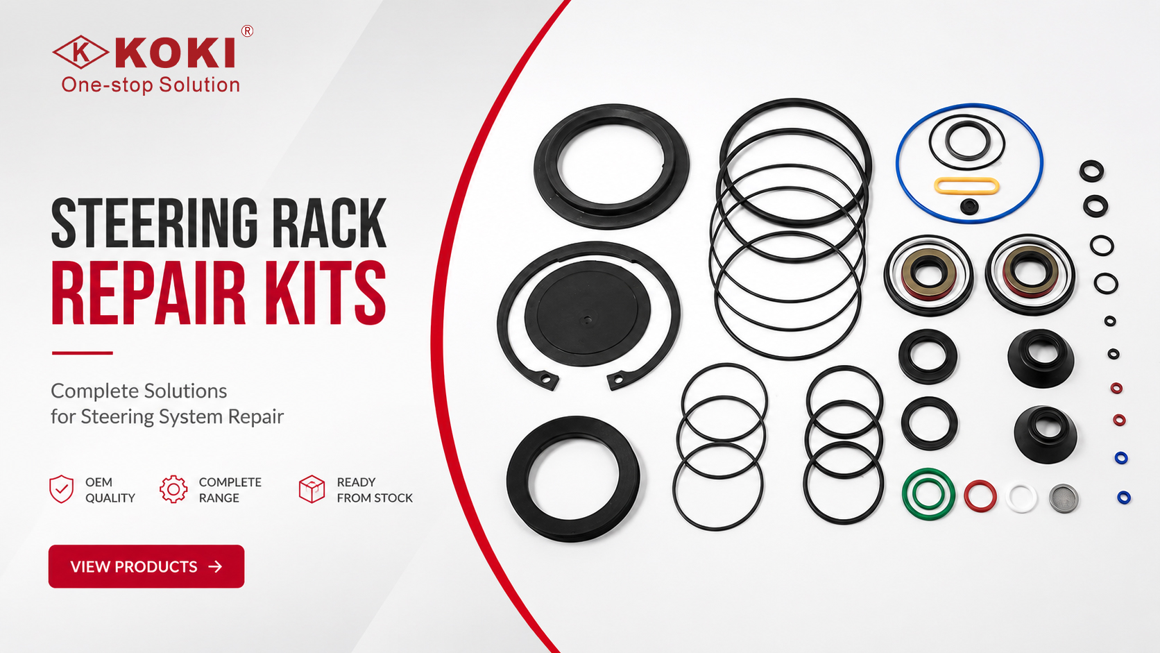 KOKI steering rack repair kits complete solutions