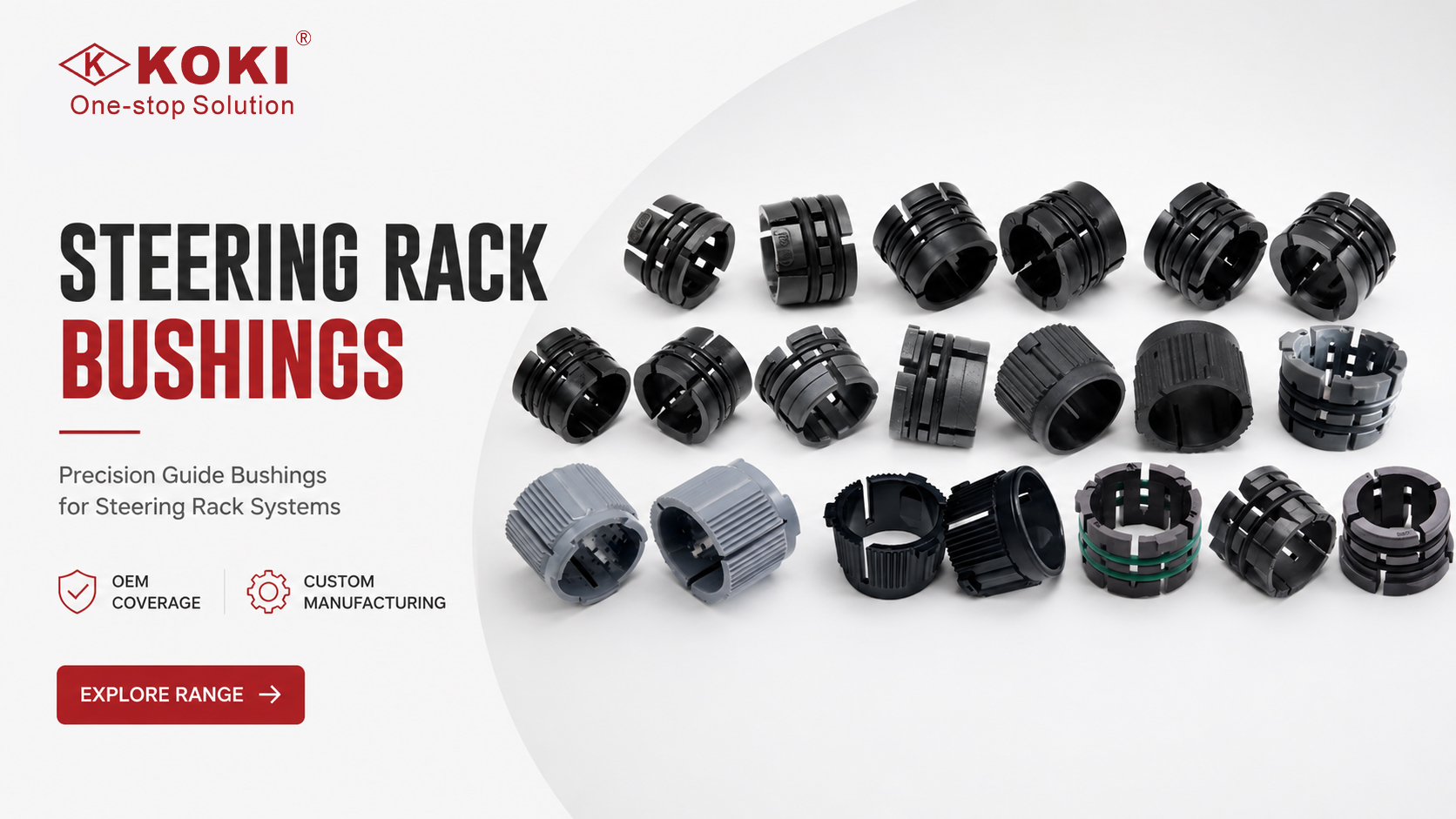 KOKI steering rack bushings guide bushings
